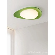 Tonia green ceiling lamp Nordic Cream style light minimalist designer ceiling lights for Bedroom Foy