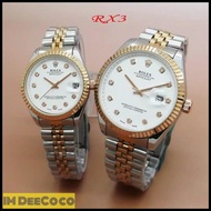 Rolex Diamond Watch Couple Style Men Women Bracelet Unisex Luxury