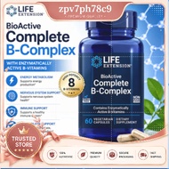 Life Extension BioActive Complete B-Complex 60 Capsules | Vitamin B Complex Energy Metabolism Nervou