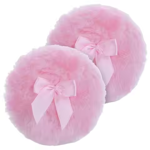Premium Makeup Puff Large Velvet Design Washable Reusable Beauty Tool for Face and Body Powder Appli