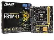 ASUS H81M-D เมนบอร์ด Micro ATX H81M-D LGA 1150 DDR3 สนับสนุน 4th Generation Intel® Core™ processors 