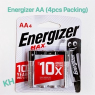 Energizer Max Alkaline Battery AA (4pcs) / Energizer AA / Battery AA / Energizer Battery AA