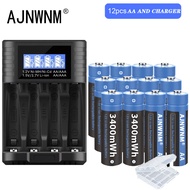 AJNWNM 1.5V AA Lithium-ion Rechargeable battery 3400mWh Battery AA 1.5V for Clock Toys Camera Rechargeable Battery AA 1.5V