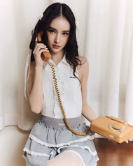 FLAT2112 FF0906 : MONA MONICA TOP เสื้อเว้าหลัง เสื้อเปิดหลัง เสื้อแต่งโบว์