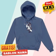 CHILDREN'S HOODIE SWEATER JACKET WITH FUNDAMENTAL PAPER EDUCATION MISS CIRCLE MISS BLOOMIE MISS THAV
