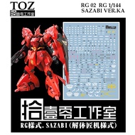 WATER DECAL [TOZ] RG02 RG 1/144 MSN-04 SAZABI VER KA GUNDAM RG02