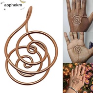 AOPHEKM Copper Palm Ring, Adjustable Portable Spiral Palm Ring,  Handmade Jewelry Accessories Reiki 