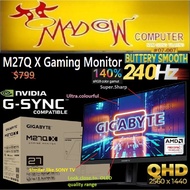 GIGABYTE M27Q X  240Hz QHD  Super.Speed.IPS  KVM Gaming Monitor(3Y), [Better.color 140% sRGB vs MSI MAG274QRX 126% SRGB]