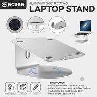 Easee Laptop Stand Aluminum 360 Rotating / Macbook Stand / Laptop Stand Base / Laptop Cooling