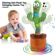 haofanzao Educational Cactus Plushie Cactus Toy Singing Cactus Doll Toy for Kids and Adults Rechargeable Plush Doll Fun Dancing and Talking Features Perfect Gift for Ages