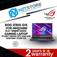 ASUS ROG STRIX G15 G513R-MHQ368W 15.6" WQHD 165HZ GAMING LAPTOP -  RYZEN 7 6800H | RTX 3060 6GB | 16GB RAM | 512GB SSD