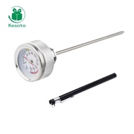 Kesoto Accurate Oil Temperature Gauge for Motorcycle M20x2.5 Aluminum Alloy 0 to 200C Waterproof Eng