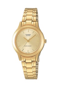 Casio Standard นาฬิกาข้อมือผู้หญิง สายสแตนเลส รุ่น LTP-1128,LTP-1128N,LTP-1128N-9A - สีทอง