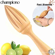 CHAMPIONO Press Cone Manual Juicer, Wooden Log color Lemon Fruit Juice Squeezer, Kitchen Tools Fruit