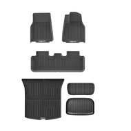 【หนาพิเศษ】พรมรถยนต์ Tesla Model Y Juniper/3 Highland 3D พรมรถ TPE100% สำหรับ กันลื่นทนต่อการสึกหรอ เ