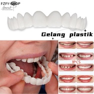 (FZFY SHOP)1Set/ 2PCS original tooth cover gigi kosmetik snapon smile 1/2 Pcs Smile Denture Fit Flex