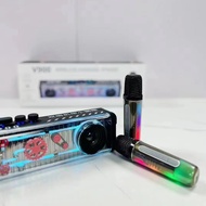 ORI*HOT SALE V900 Family Karaoke Bluetooth Speaker Sound Bar with Wireless Mic HIFI Sound Transparen