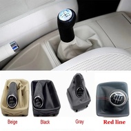 5 Speed Car Gear Shift Knob With Gaitor Boot Cover For Volkswagen VW Polo 9N 9N2 2002 2003 2004 2005