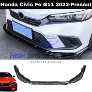 🔥READY STOCK🔥Honda Civic FE G11 2022-2023 Blade Type Front Lips
