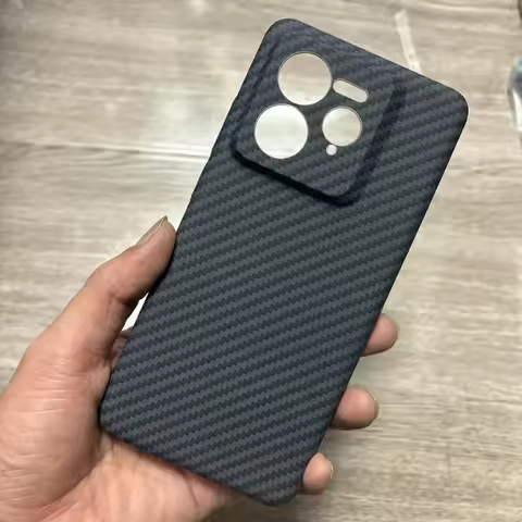 For Realme GT7 Pro GT7T GT6 GT6T Case Stylish Lines Carbon Fiber Texture PC Cover For Realme GT 7 Pr