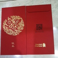 Standard Chartered ang pao red Packet 4 pcs