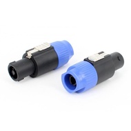 1 Piece 4Pole 4Pin NL4FC Connector Ohm Plug Speaker Audio Cable Plug Adapter Adapter 4 Pin Speakon F