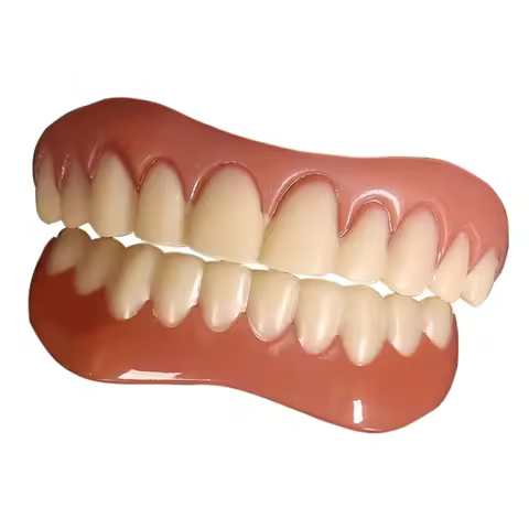 False Teeth Silicone Upper Lower Veneers Perfect Laugh Veneers Dentures Paste Fake Teeth Braces Comf