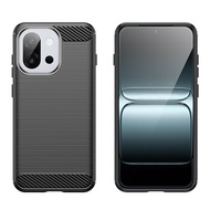 Brushed Texture Case For Oneplus 13T 13S Soft TPU Phone Cover for oneplus13s Luxury Carbon Fiber Cas