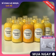 Combo 30ml Transparent Ginger Shot Glass Bottle for Ginger Shot Ginger Juice, Detox