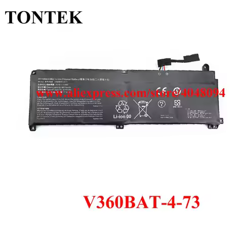 V360BAT-4-73 Battery For COLORFIRE MEOW R16 Hasee G6X 9KG or TerransForce X411A series Laptop 15.4V 