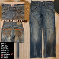 BUNDLE PRELOVED MEN Seluar jeans edwin lelaki dewasa size S to XXXL plus size