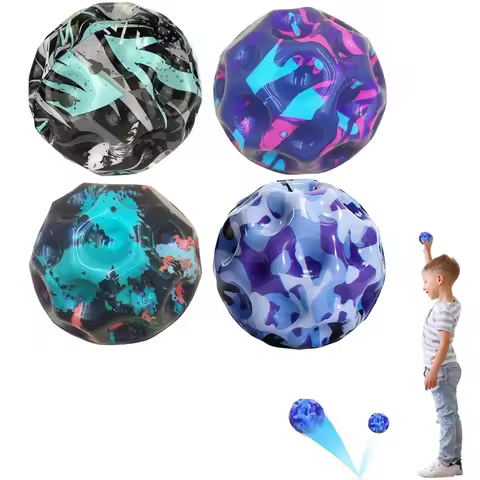 Extreme High Bounce Ball Space Astro Jump Ball Moonball Children Balle Rebondissante Improve Hand Ey