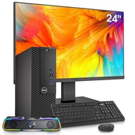 Dell OptiPlex 3050 Desktop Computers with 24" Monitor PC Bundle,Intel Core i5-7500 3.4GHz,16GB Ram N