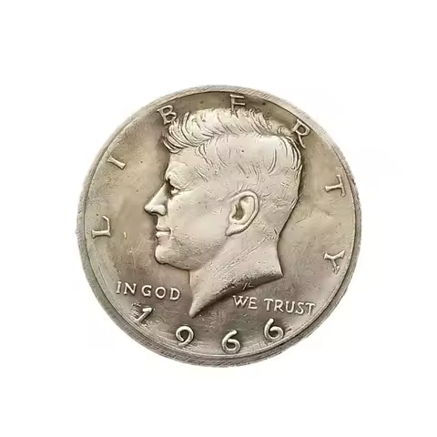 1/5PCS United States 1966 America USA Coin ½ Dollar Kennedy Half Dollar Souvenir Gift Collectible Co