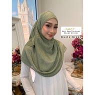 Schals Knitted Premium Hijab Plain Glitter Semi Instant Melati Seri Tudung Shawl Glitter