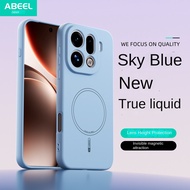 untuk Oppo FIND X9 PRO Kulit Magnetik Rasa Sarung Silikon Cecair FIND X9 Sarung Pelindung Telefon