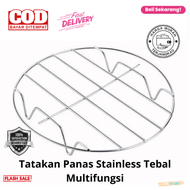 [BISA COD] PROMO Alas Kukus Anti Panas Stainless Tebal Tatakan Panas Tatakan Kukus Tatakan Panci Tat