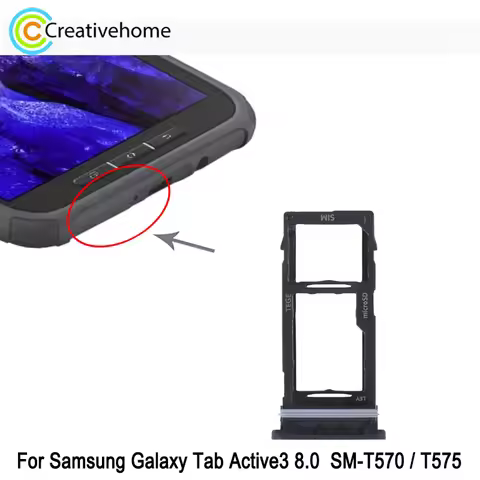 SIM + Micro SD Card Tray For Samsung Galaxy Tab Active3 8.0 SM-T570 SM-T575