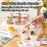 Mika Cupcake Lid MTC Box Handle Tray Muffin Bolu Mini Cake
