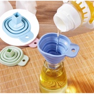 Convenient collapsible silicone water pouring funnel