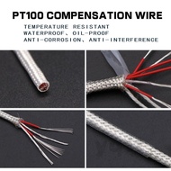 PT100 Compensation Wire (10m) 2-Core 3-Core 4-Core 6-Core Teflon Silver-Plated Shield Signal Wire Th