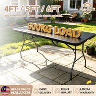 🔥Duty 600KG🔥FC- Foldable Table 4Ft 5FT 6FT Meja Lipat Event Catering Kenduri Folding Table 折叠桌