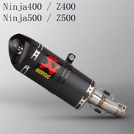 Akrapovic M20 all carbon fiber exhaust Kawasaki Ninja 400 z400 ninja500 Z500 silencing exhaust pipe