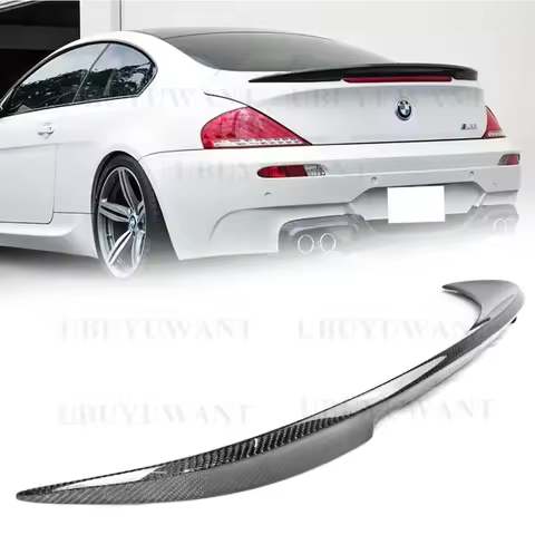 Use For BMW 6 Series E63 Rear Spoiler 2004-2009 High Quality Carbon Fiber Car Lip Wing Spoiler Car A