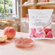 若翔 奇亞籽蒟蒻啫喱 桃味｜桃果汁＋白奇亞籽｜10個獨立包裝 約160g 此日期前最佳：2027年06月21日