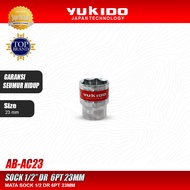 MATA Socket Eye 1/2" DR 6PT 23MM - Socket 1/2" 6PT 23MM Yukido AB-SC23