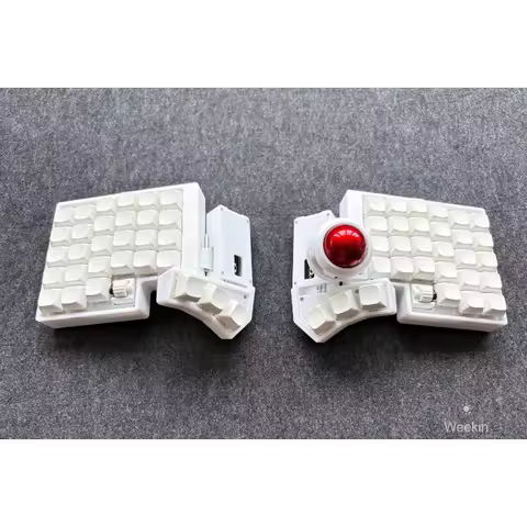 CCK-BALL Trackball Split Keyboard Custom Hot Swap Wireless Dual-mode Split Keyboard Kit ZMK E-sports