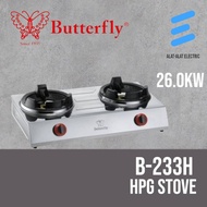 Butterfly High Pressure Double Gas Stove (HPG) B-233H