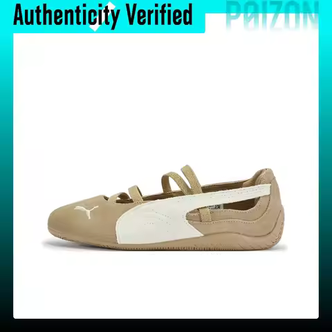 PUMA Speedcat Collection Cow Leather, Textile Low top Casual Shoes Women's Light Brown 406758-01