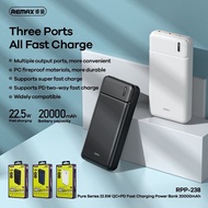 REMAX 20000mAh Fast Charging Powerbank 22.5W QC+PD, RPP-166 RPP-180 RPP-206 RPP-213 RPP-238